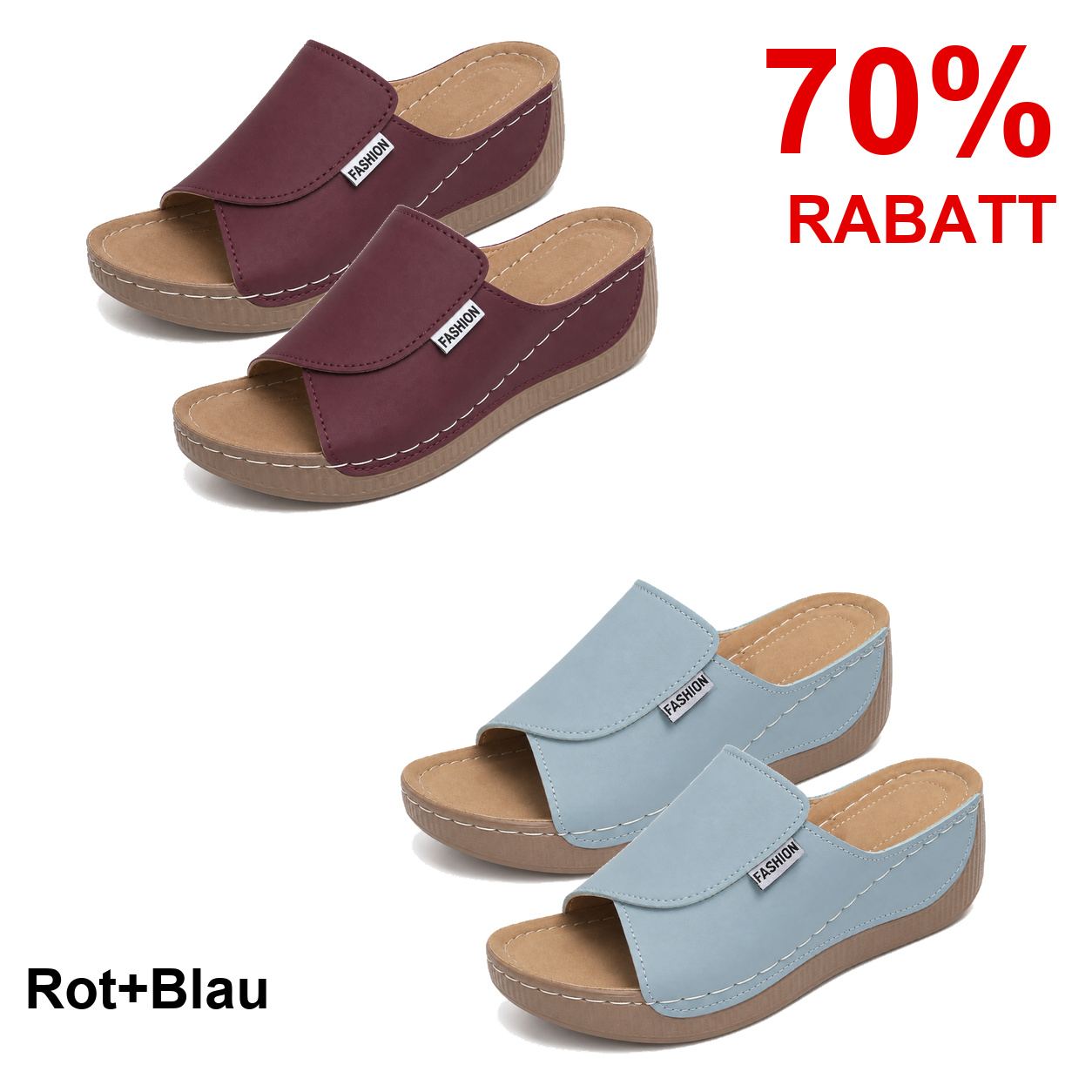 2 Paar Schuhe – Rot+Blau