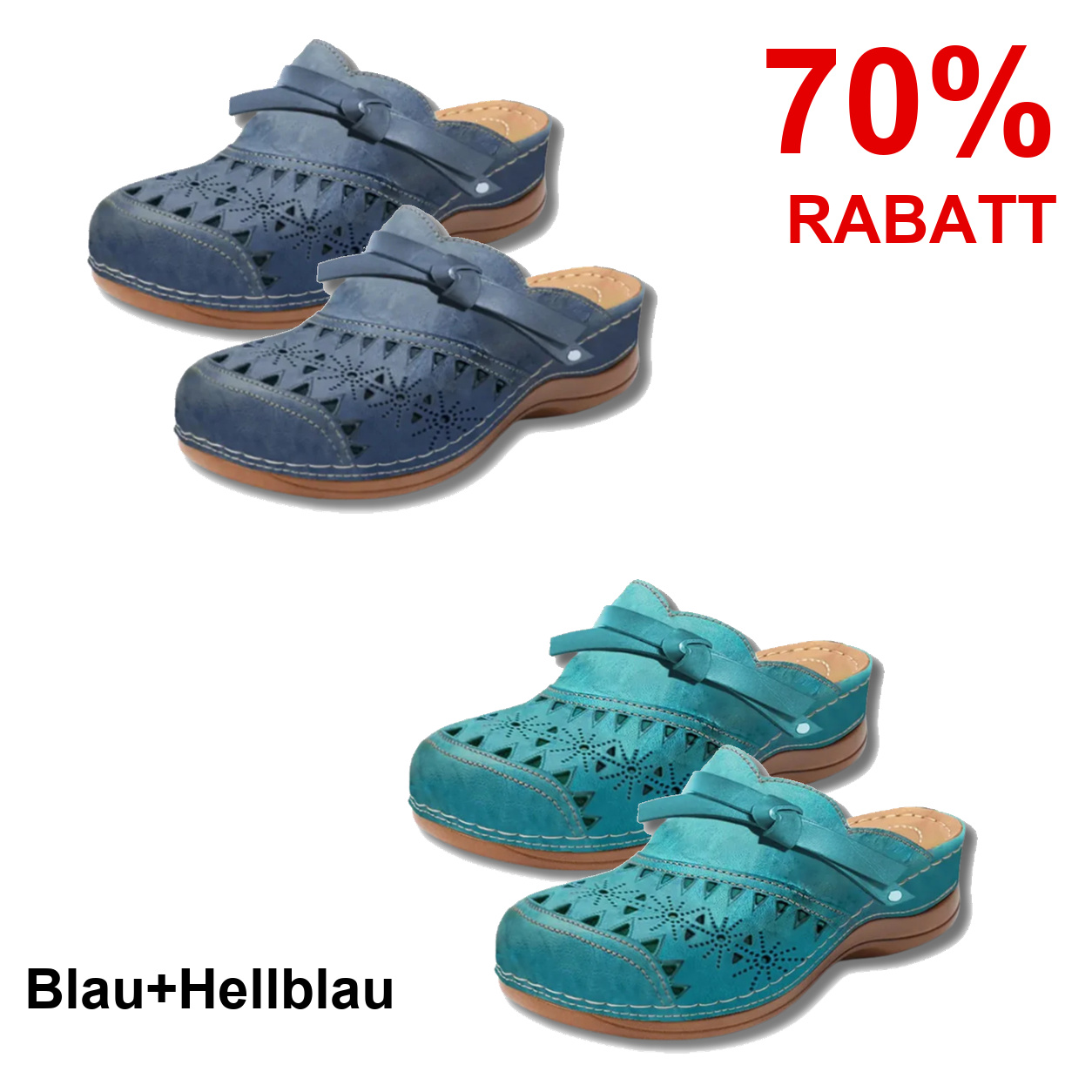 2 Paar Schuhe – Blau+Hellblau