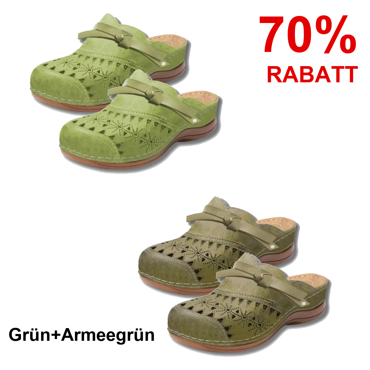 2 Paar Schuhe – Grün+Armeegrün