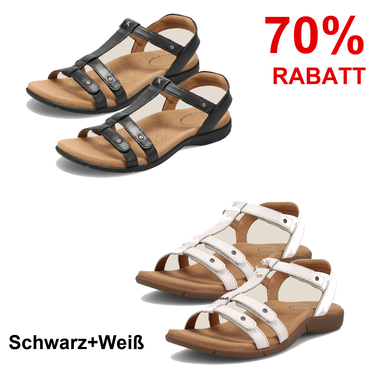 2 Paar Schuhe – Schwarz+Weiß