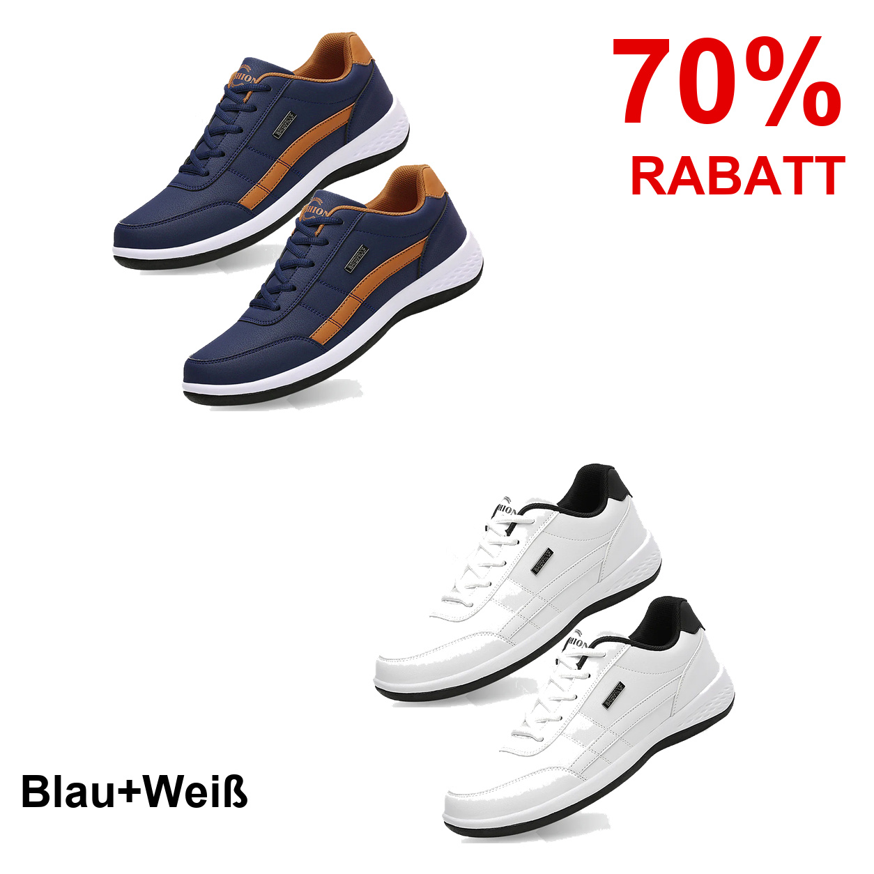 2 Paar Schuhe – Blau+Weiß
