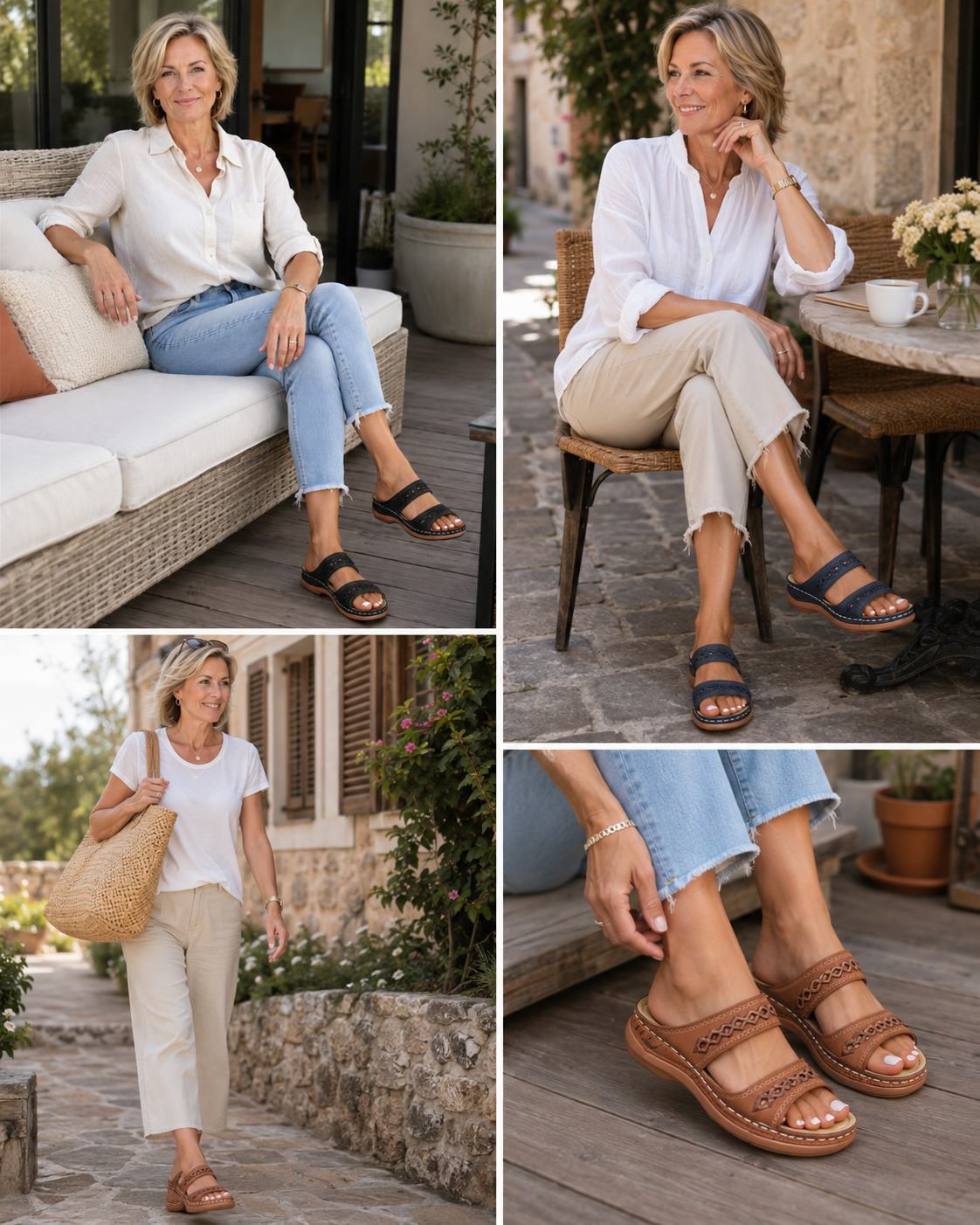 Komfort in verschiedenen Alltags-Looks