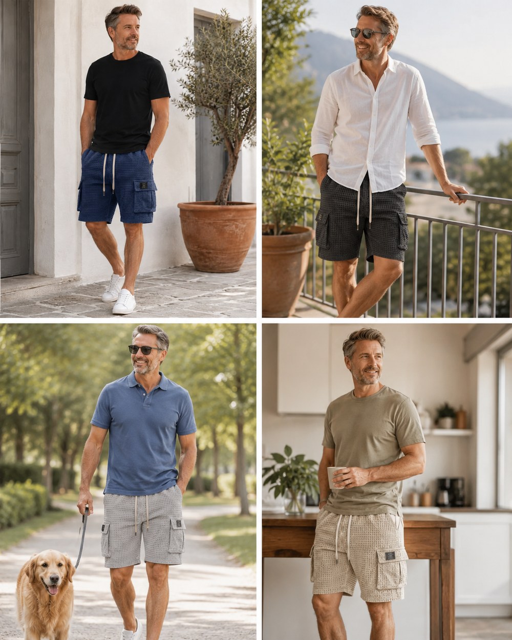Kunden tragen die Shorts im Alltag