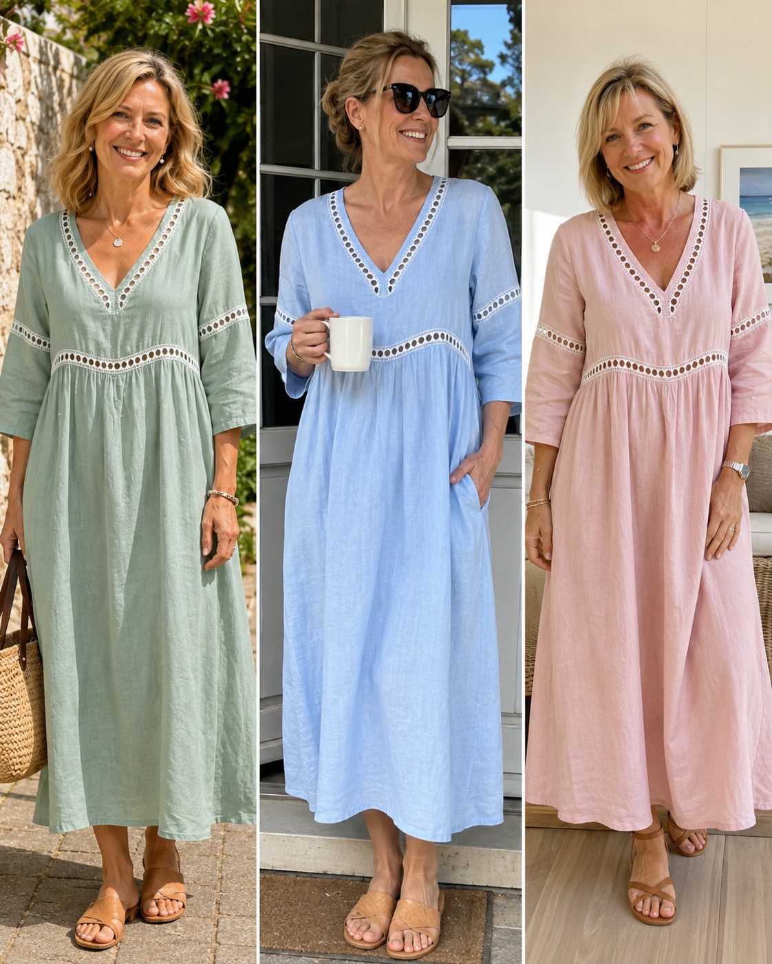 Kundinnen tragen das Maxikleid