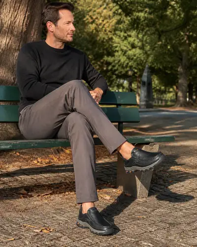 Andreas F., Bremen &middot; Park, Schuh schwarz