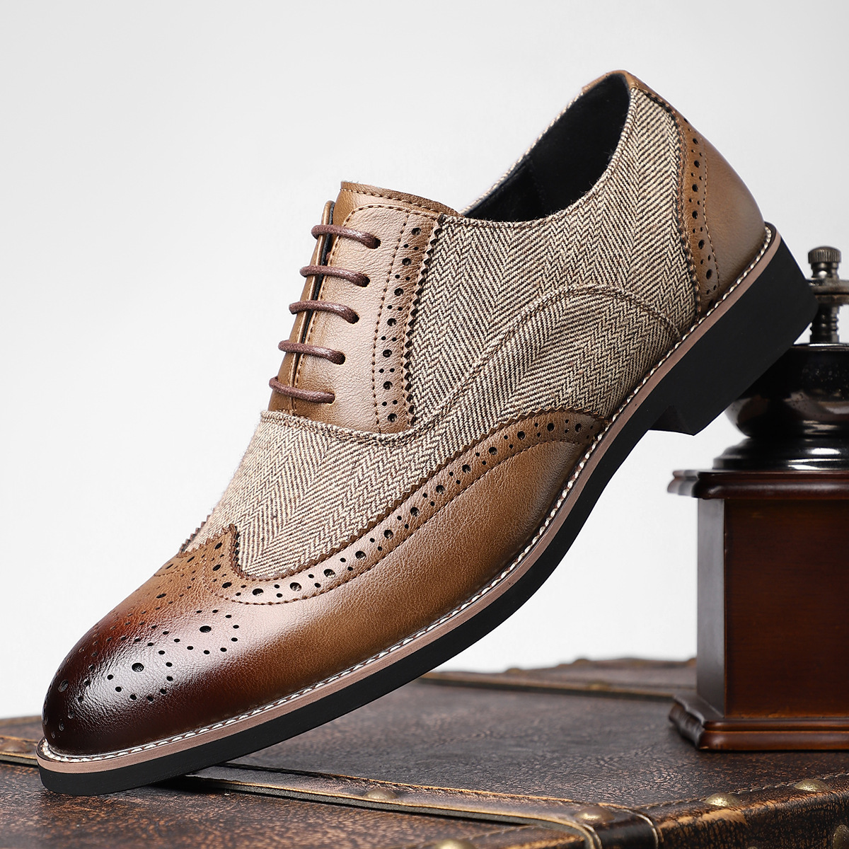 modestylebay – Elegante Herren-Brogues im Vintage-Stil – Ansicht 6