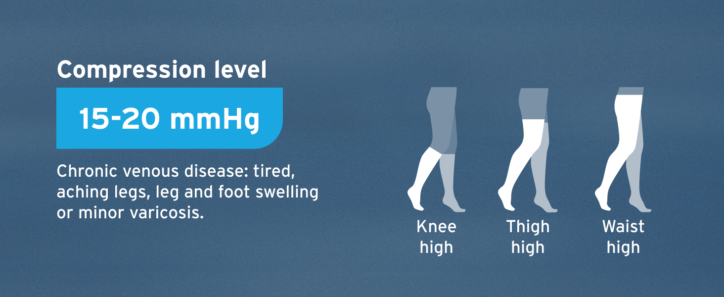 15-20 mmHg Compression Socks for mild to moderate varicosis