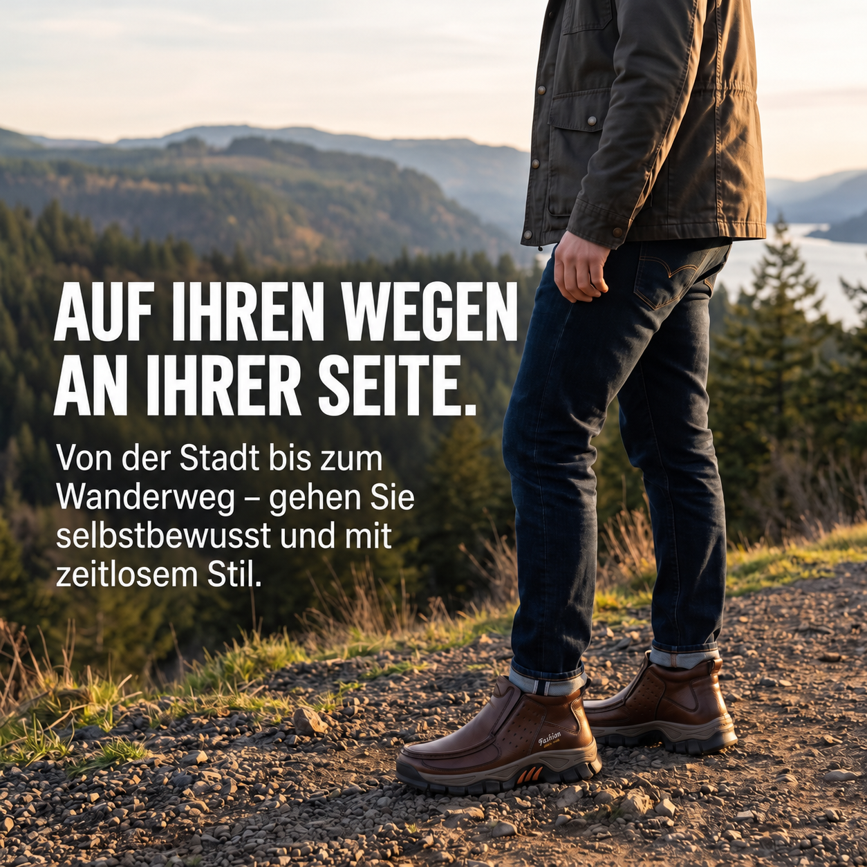 modestylebay Knöchelhohe Herren-Schlupfstiefel aus Rindsleder – Produktansicht 4