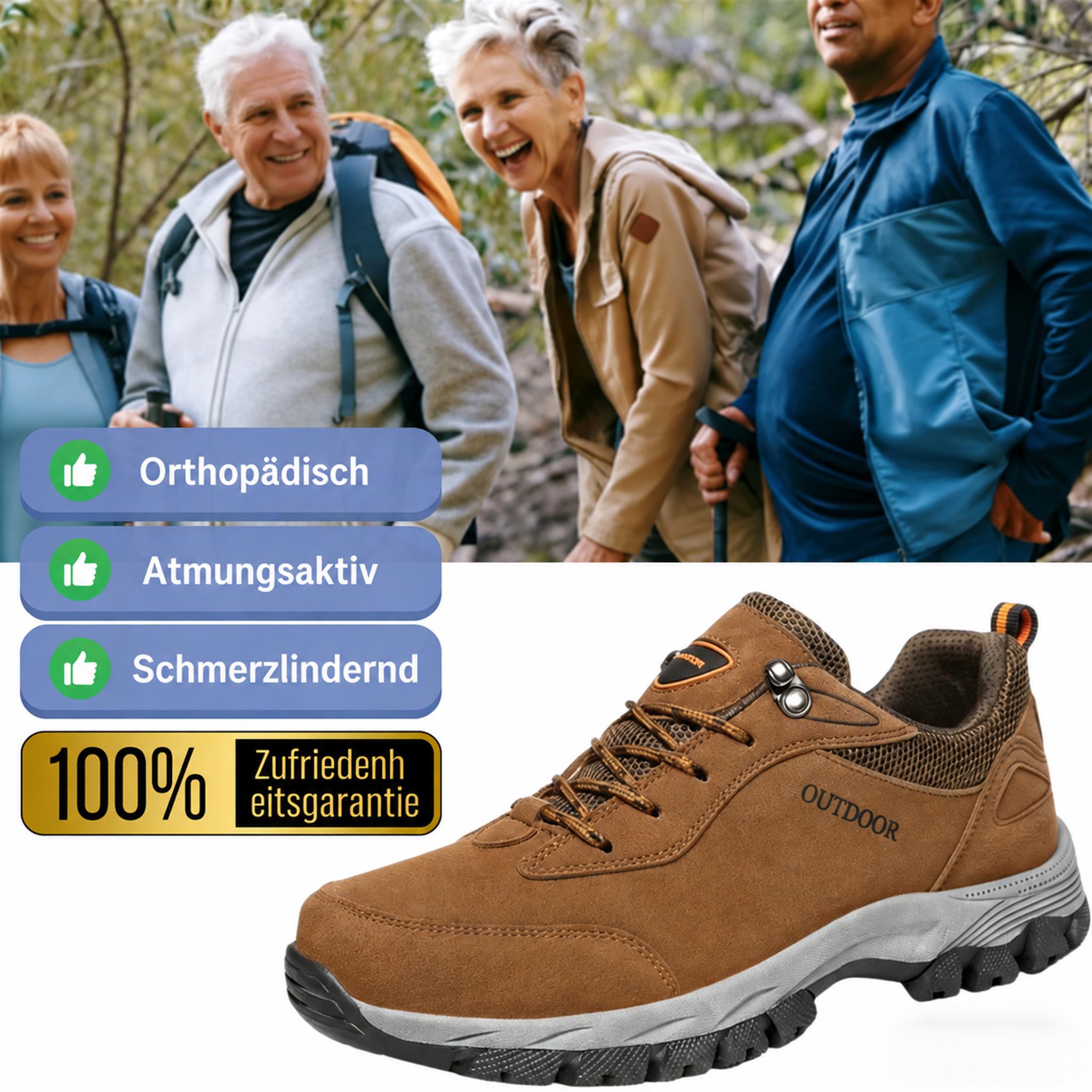 🔥Letzter Tag: 70 % Rabatt🔥 Herren-Wanderschuhe mit guter Fußgewölbeunterstützung – atmungsaktiv für den Outdoor-Bereich, bequeme orthopädische Laufschuhe