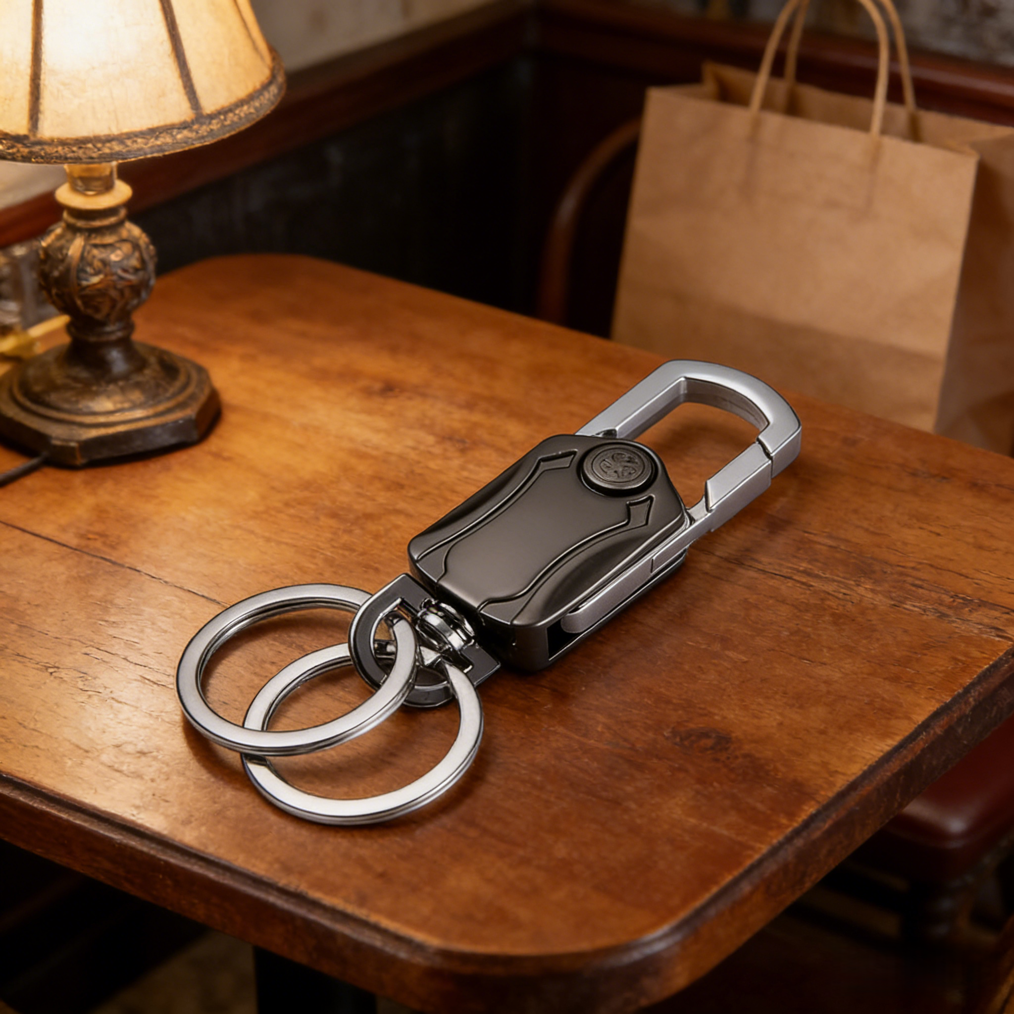 Keychain for Men, Heavy Duty Key Ring, Key Chain Bottle Opene, Premium Zinc Alloy,Valentine's Day gift