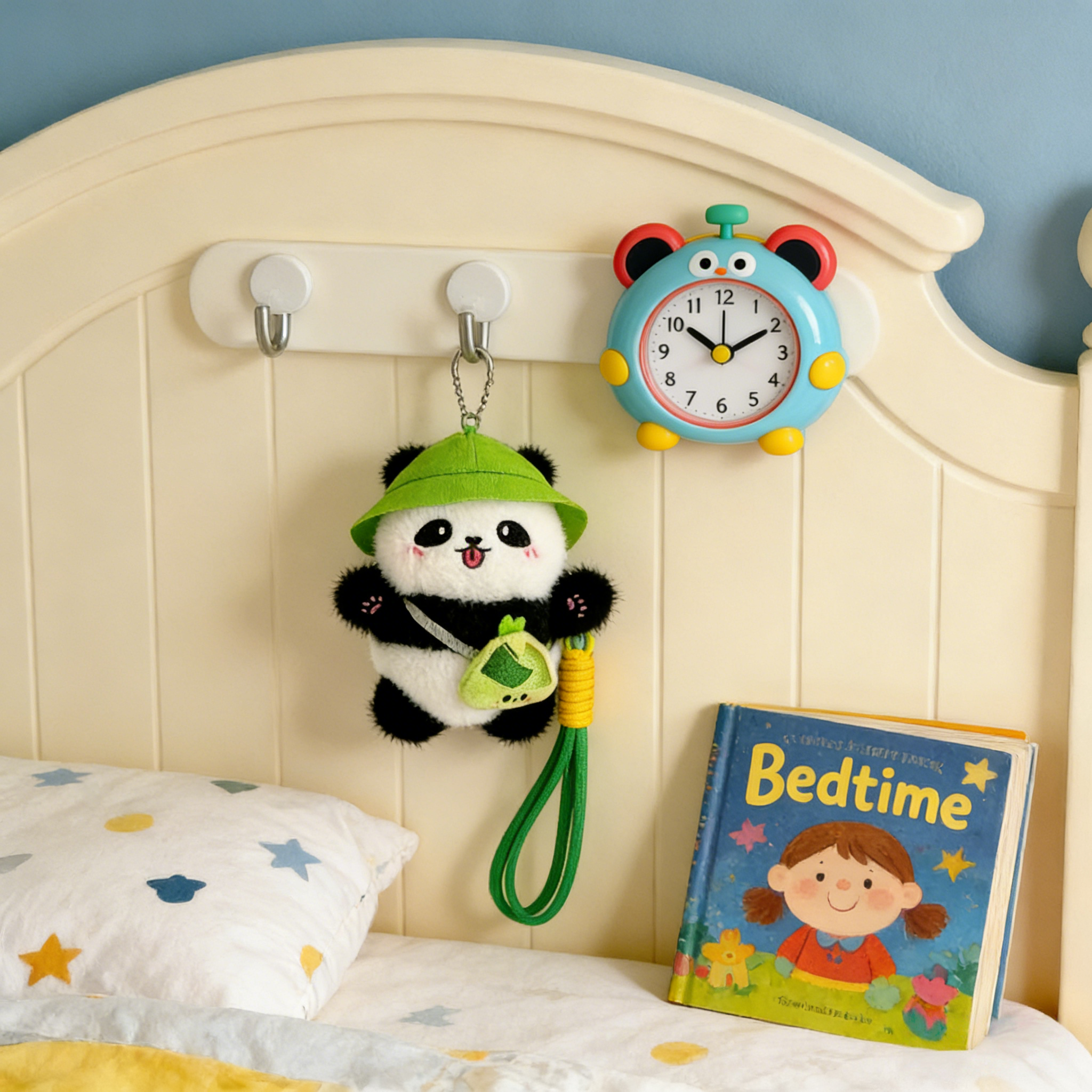 The perfect panda gift for children,Valentine's Day gift, couple's keyring,Cute Plush Panda Keychain for Bag Adorable Backpack Charm Gift for Girls & Best Friends with Green Hat and Leaf Design,Valentine's Day gift