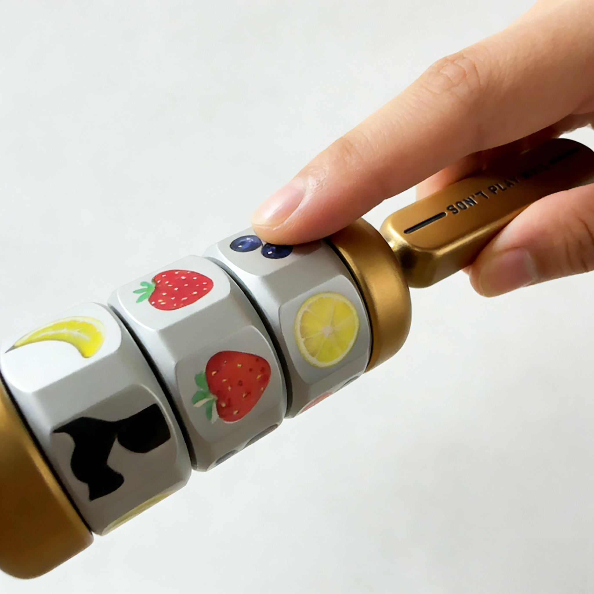 EDC Fruit Grand Slam Lucky Wheel Fidget Toy – Modular Spinning Fortune Wheel, Customisable Fidget Gear for Adults, Stress Relief Sensory Toy for Anxiety, Focus & Creative Play