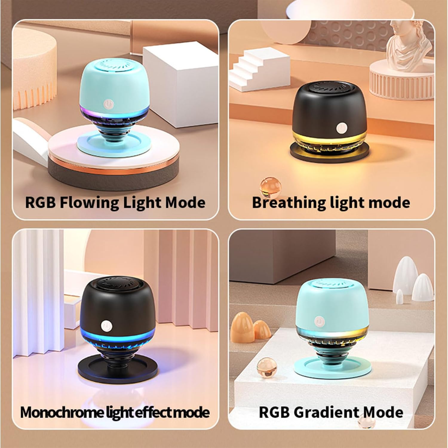 IPX67 Waterproof Shower Small Bluetooth Speaker, Magnetic MINI Speakers,Wireless Induction Bluetooth Speaker with 6 RGB Light,Ideal Gift for Men,Women,Outdoor,Camping,Party,Room,Car,Home