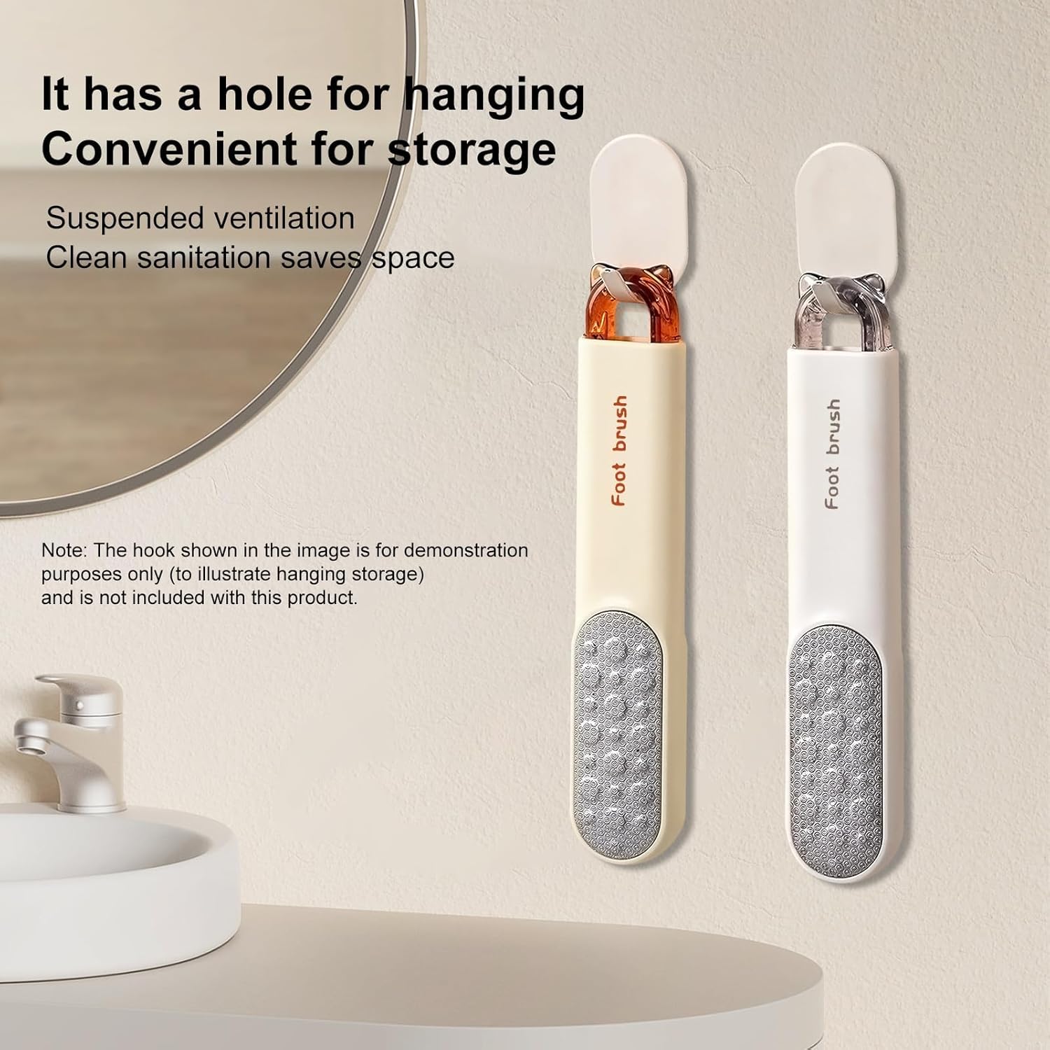 Double-Sided Stainless Steel Foot File, Foot Callus Remover & Foot Scrubber, Professional Pedicure Tool for Dry & Wet Feet, Safe Hard Skin Remover for Sensitive Feet, Green (Ergonomic Grip)