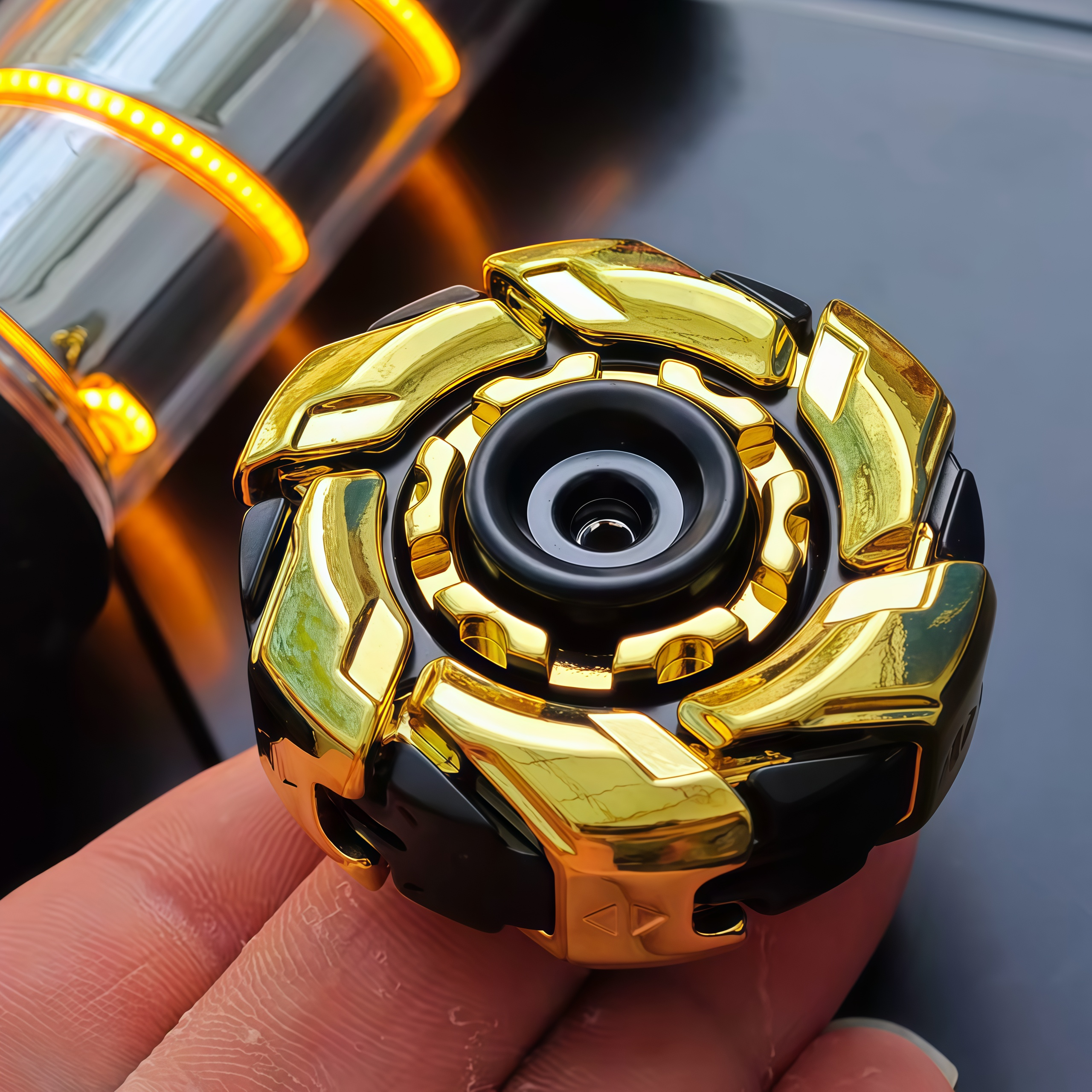 EDC Fidget Sliders Open Armor Spinning TopFidget Toys Stress Relief for Adults Magnetic Metal