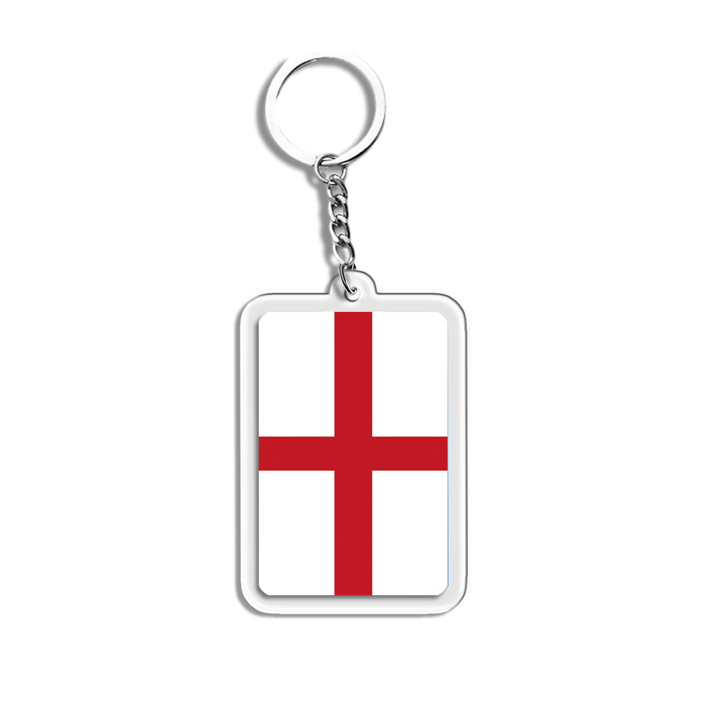 Exquisite Acrylic Keychain with Union Jack Design | Cute Pendant for Handbags & Backpacks | Perfect Gift for All Styles | Single Piece