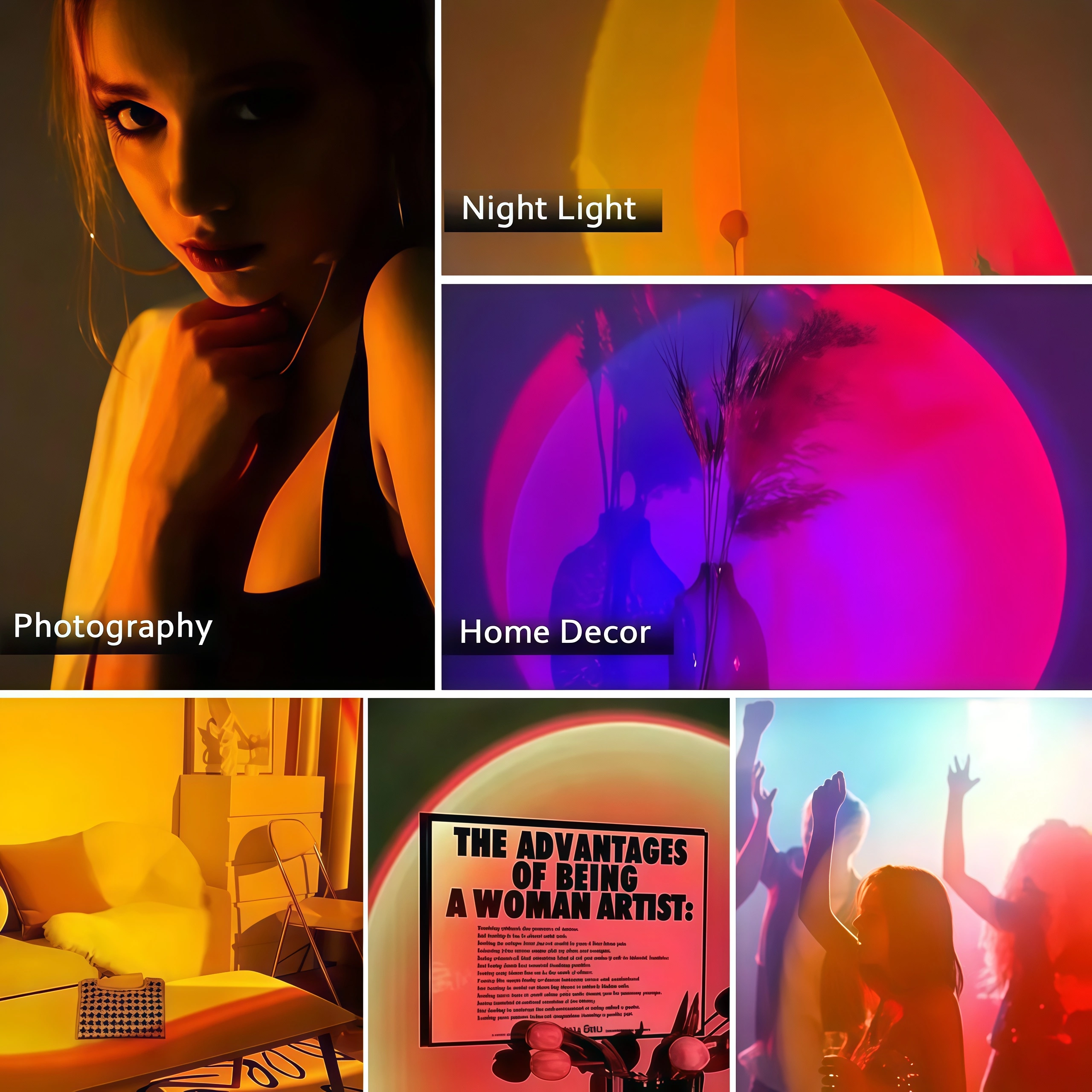 Smart Rechargeable LED Night Light with Motion Sensor – RGB Gradient Ambient Lighting, Remote Controlled Color Changing RGB Light , Magnetic & Stick-On Design, Type-C Convenient Charging, Long-Lasting Battery, Perfect for  Stairs, Hallway, Bedroom