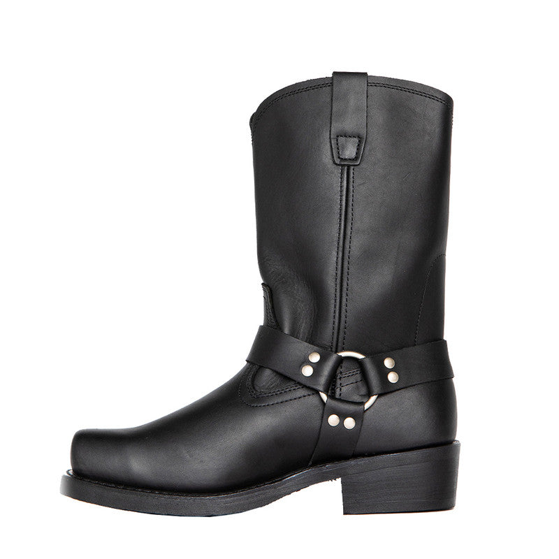 Square Toe Low Heel Cowboy Men Boots