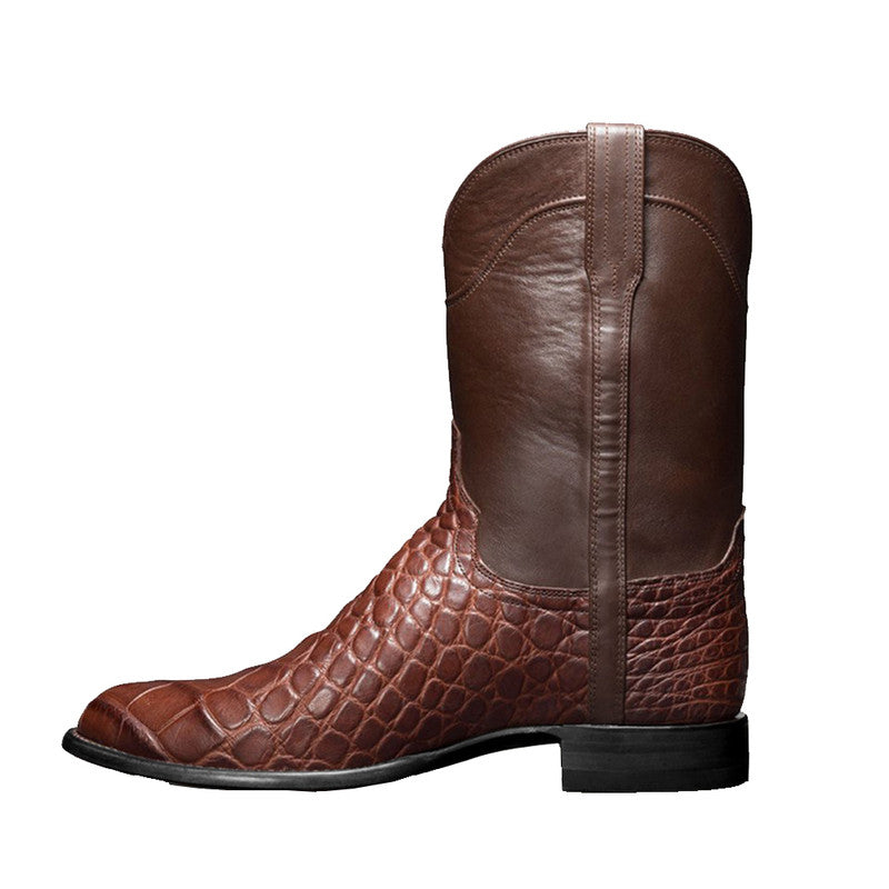Pointed Toe Low Heel Men Boots