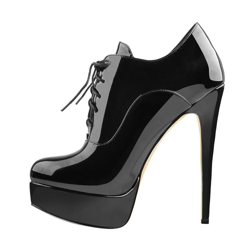 Platform High Heels Ankle Boots