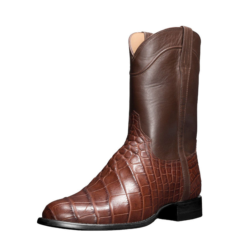 Pointed Toe Low Heel Men Boots