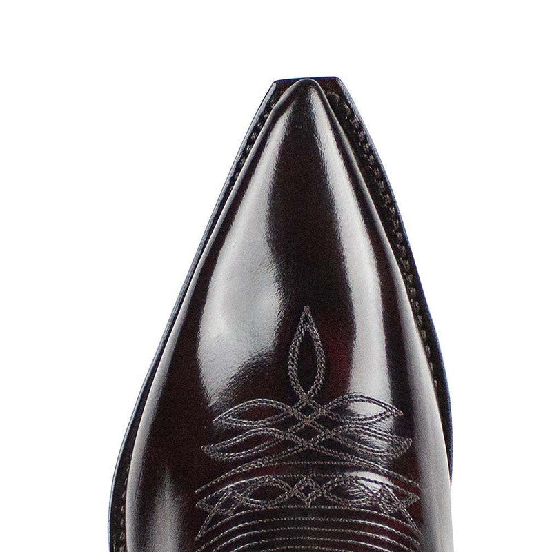 Pointed Toe Low Heel Western Men Boots