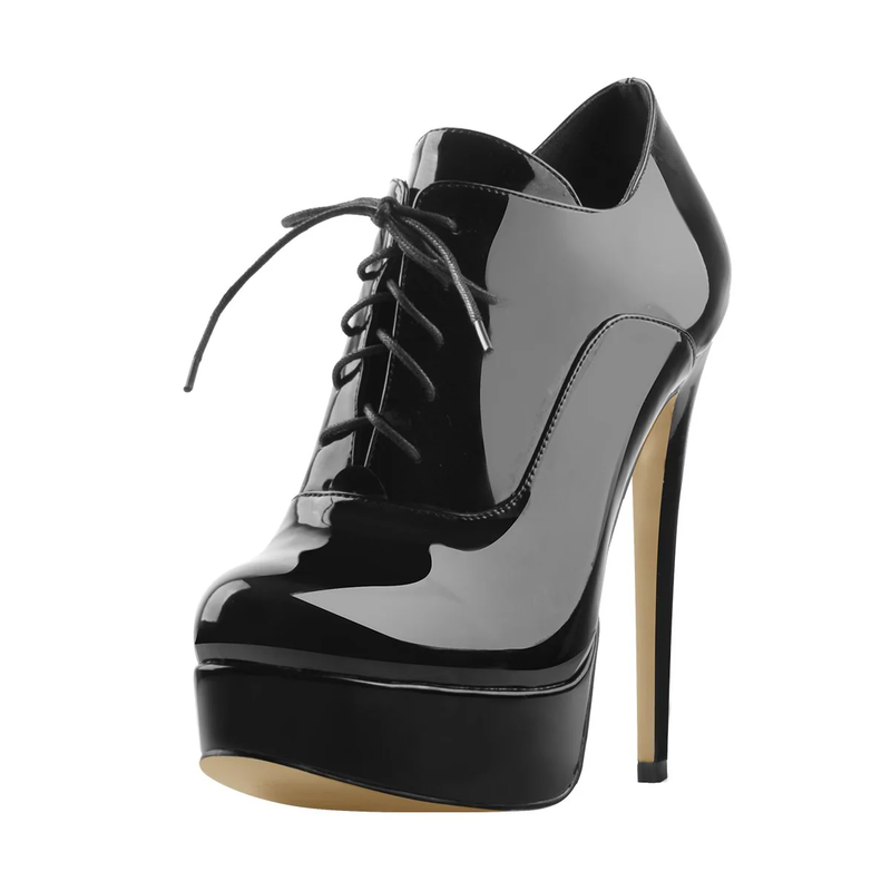 Platform High Heels Ankle Boots
