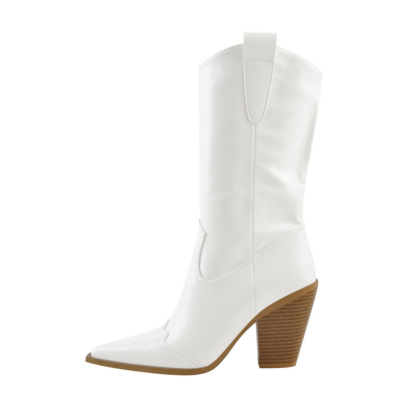 Patent Leather Pointed Toe Cowboy Boots