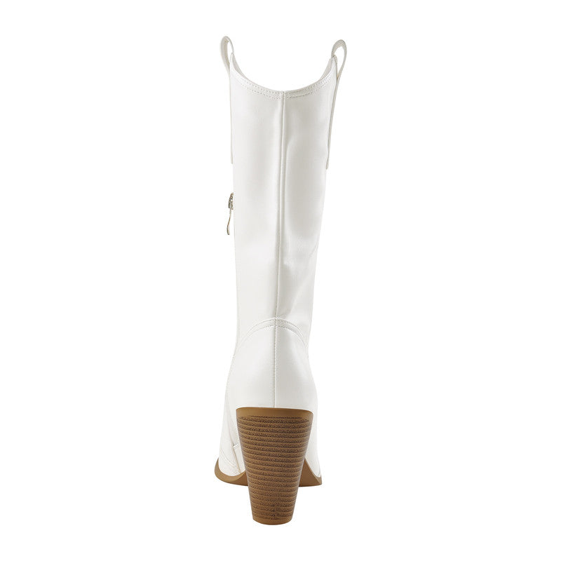 Patent Leather Pointed Toe Cowboy Boots