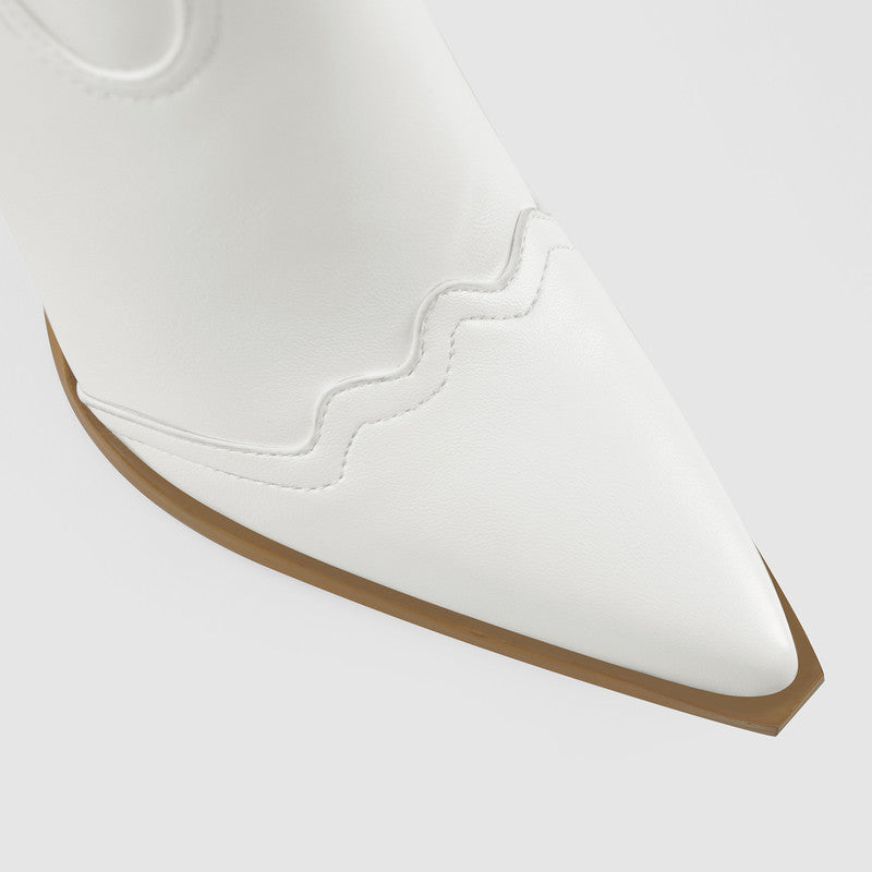 Patent Leather Pointed Toe Cowboy Boots