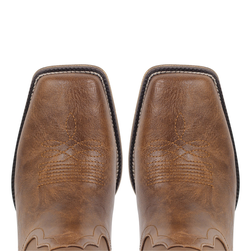 Square Toe Embroidery Western Boots