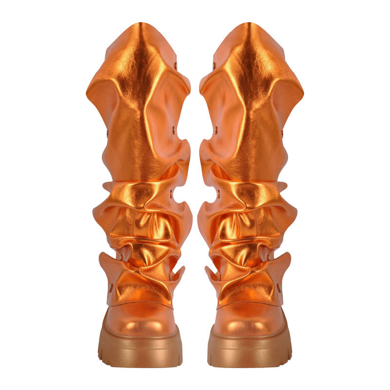 Round Toe Platform Removable Mid-Calf