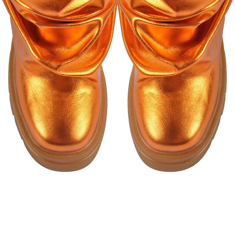 Round Toe Platform Removable Mid-Calf