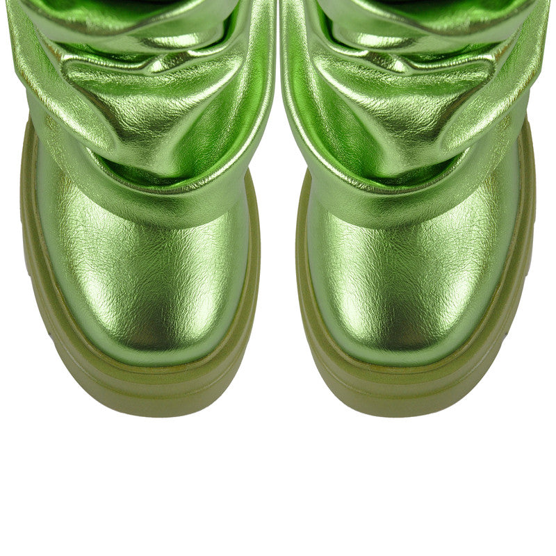 Round Toe Platform Removable Mid-Calf