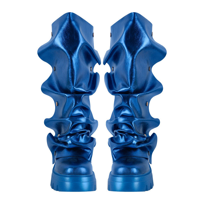 Round Toe Platform Removable Mid-Calf