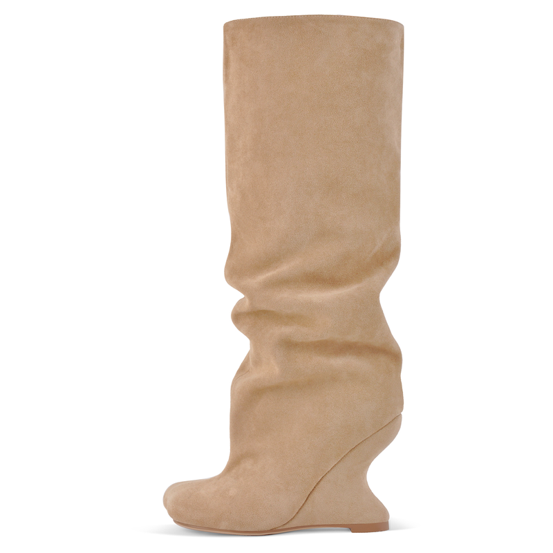Fashion Suede Wedge Women Boots