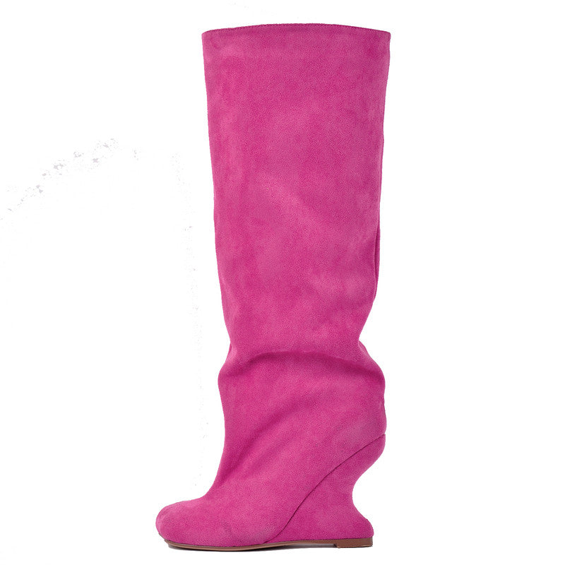 Fashion Suede Wedge Women Boots