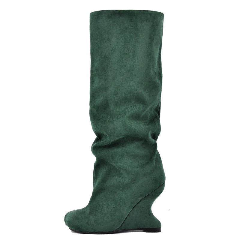 Fashion Suede Wedge Women Boots