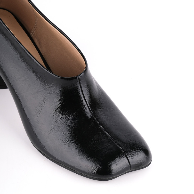 Square Toe Chunky Heels Ankle Boots