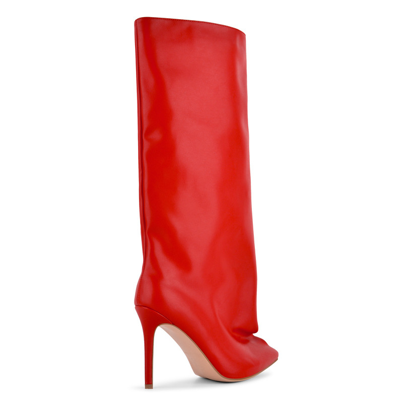 Pointed Toe Stiletto Knee High Boots