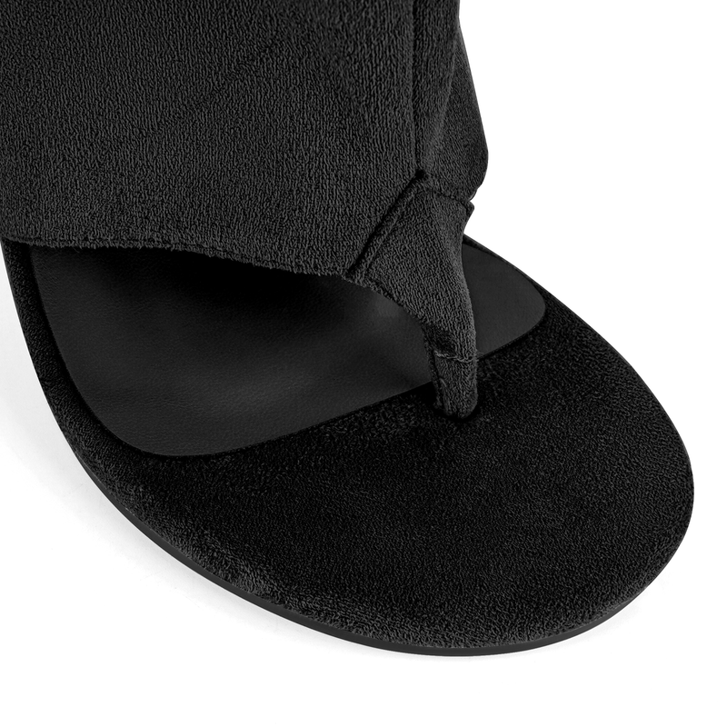 Round Toe Wedge Heel Boots