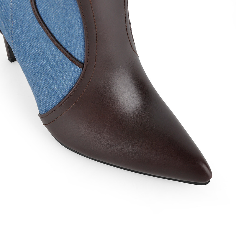 Pointed Toe Embroidery Western Boots
