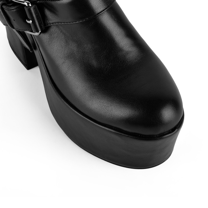 Platform Buckles Chunky Heel Sandals Boots