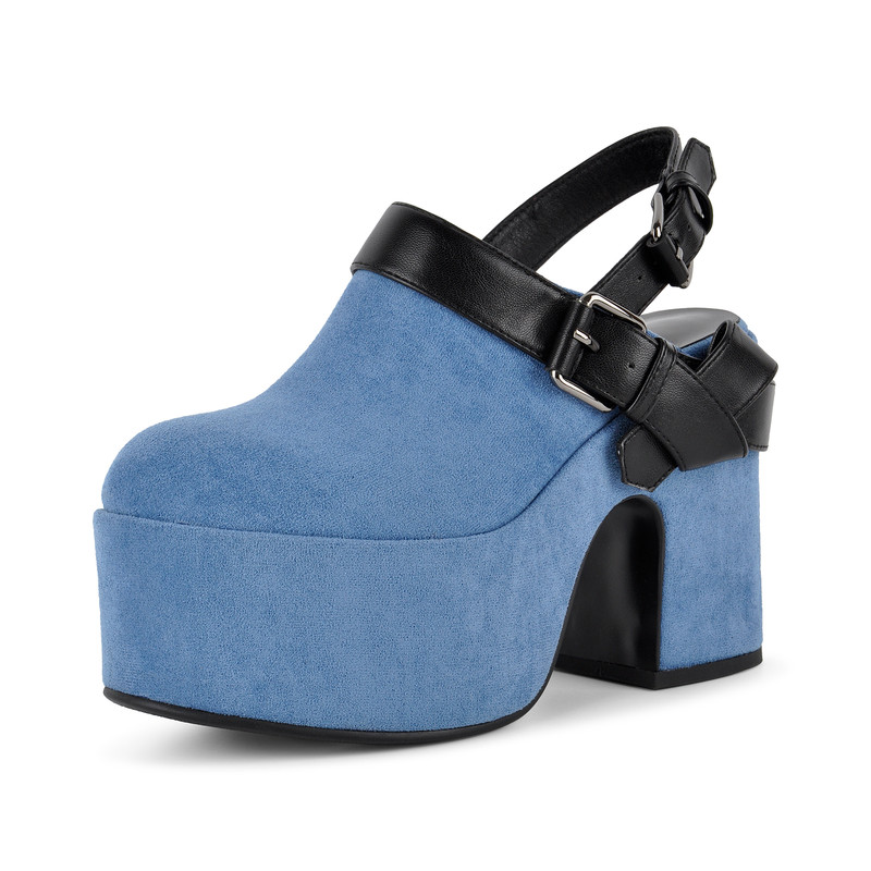 Platform Buckles Chunky Heel Sandals Boots
