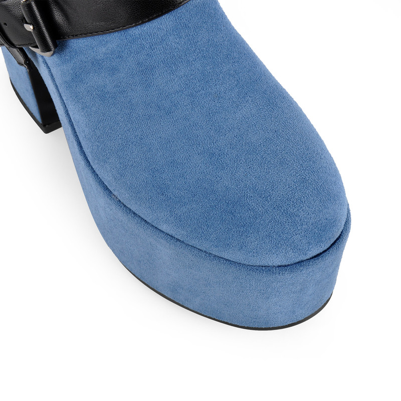 Platform Buckles Chunky Heel Sandals Boots