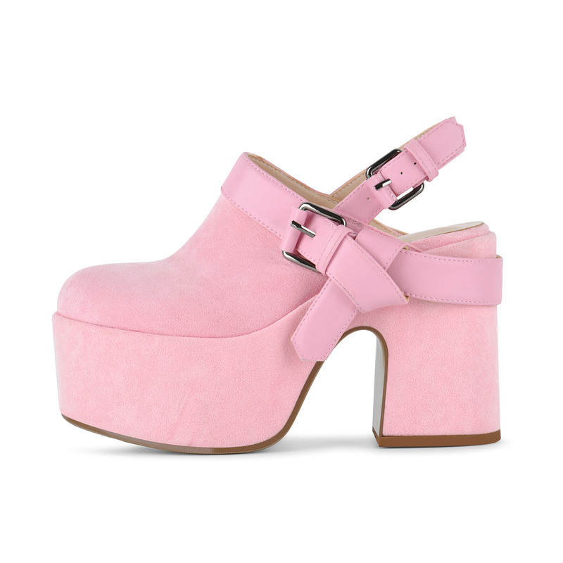 Platform Buckles Chunky Heel Sandals Boots