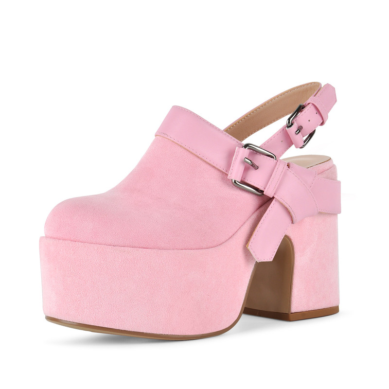 Platform Buckles Chunky Heel Sandals Boots