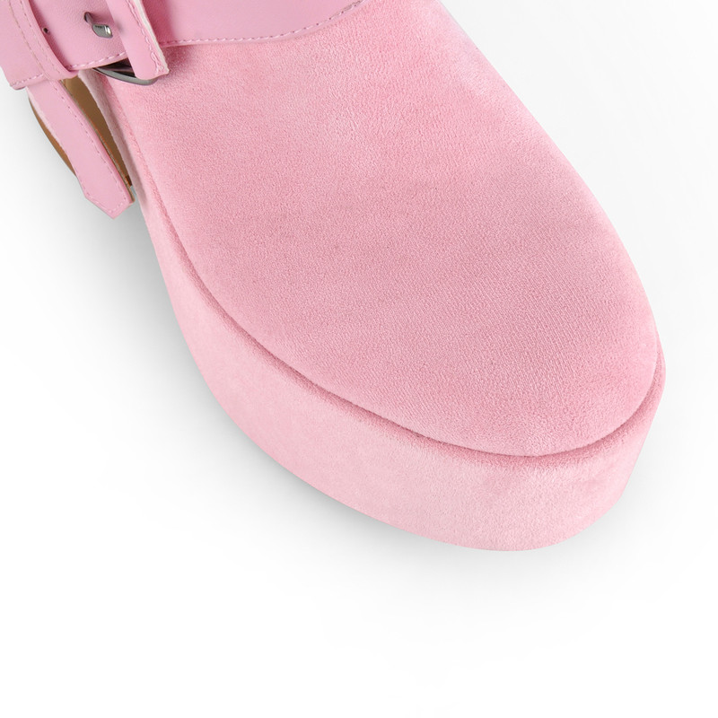 Platform Buckles Chunky Heel Sandals Boots