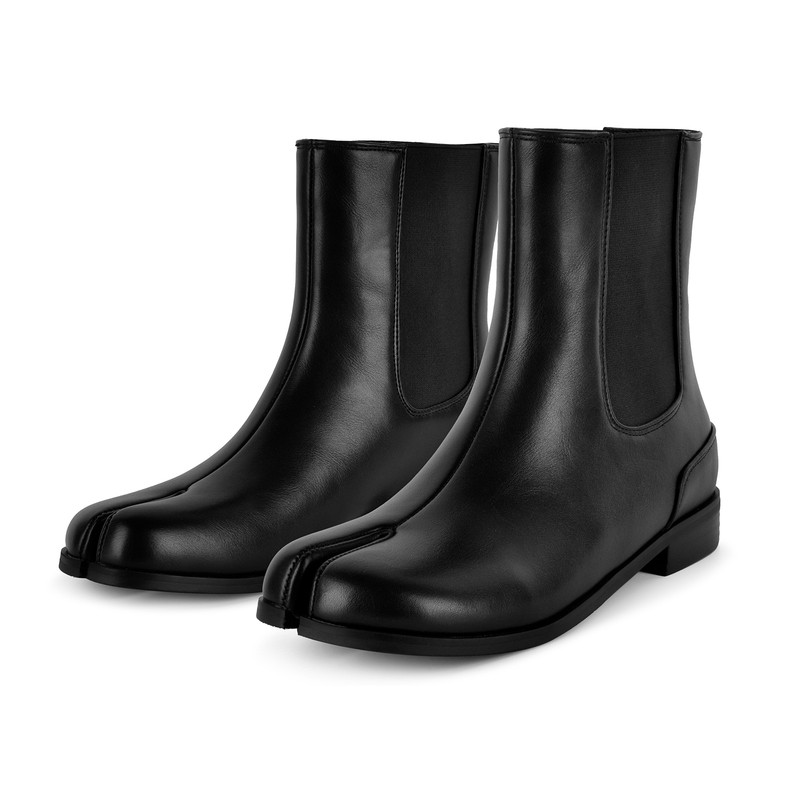 Round Toe Tabi Ankle Boots