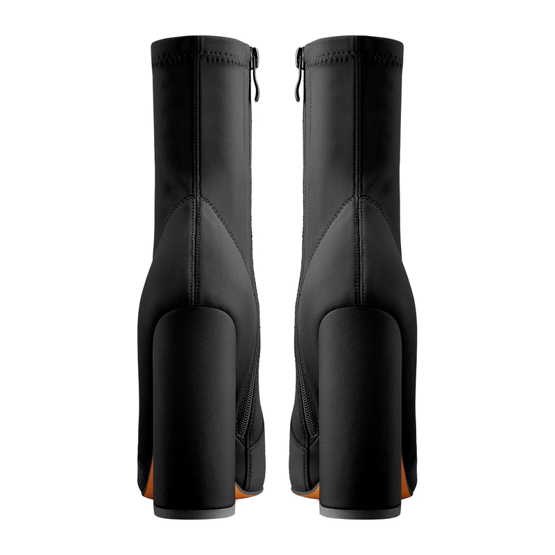 Pointed Toe High Heels Ankle Boots